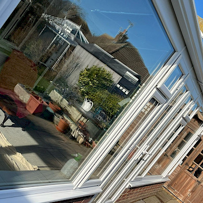 Gleaming conservatory after the MF complete conservatory care